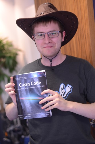 Mike and his Cowboy Coding prize